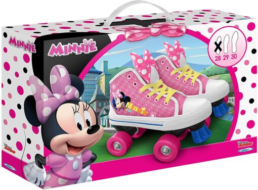 Stamp- Disney Minnie Patins 4 Roues avec Chaussure, J862028, Pink, Taille 28 – Image 3