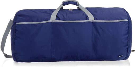 Amazon Basics Grand sac de sport/week-end en tissu souple, 98 l, Bleu marine – Image 8