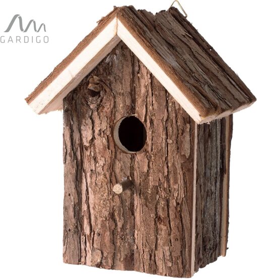 Gardigo - Nichoir à Oiseaux, Maison, Nid pour Oiseaux, Moineau, Mésanges en Bois, Extérieur, Décoration Jardin, Terrasse ou – Image 4