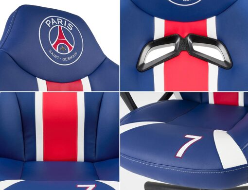 PSG Paris Saint Germain Fauteuil Gamer Ergonomique Officel Dossier/Accoudoirs Ajustables – Image 3