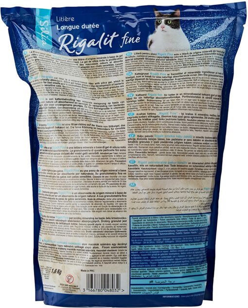 Riga Rigalit Fine Litière Silice pour Chat - 1,6 kg – Image 2