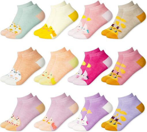 MC.TAM Chaussettes Colorées Garçon Basses Hautes Lot de 12 90% Coton – Image 30