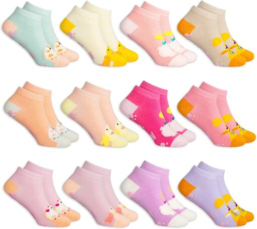 MC.TAM Chaussettes Colorées Garçon Basses Hautes Lot de 12 90% Coton – Image 40