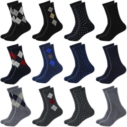 MC.TAM Chaussettes Colorées Garçon Basses Hautes Lot de 12 90% Coton – Image 71