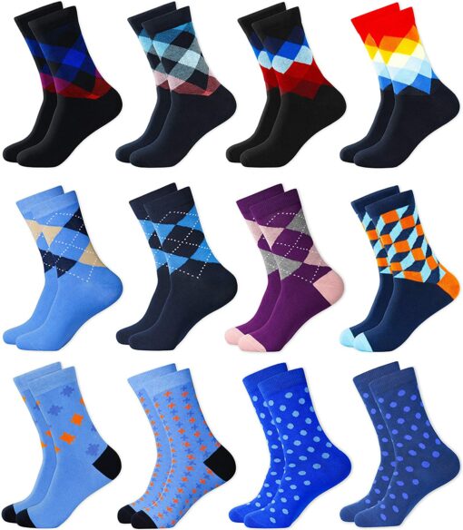 MC.TAM Chaussettes Colorées Garçon Basses Hautes Lot de 12 90% Coton – Image 41