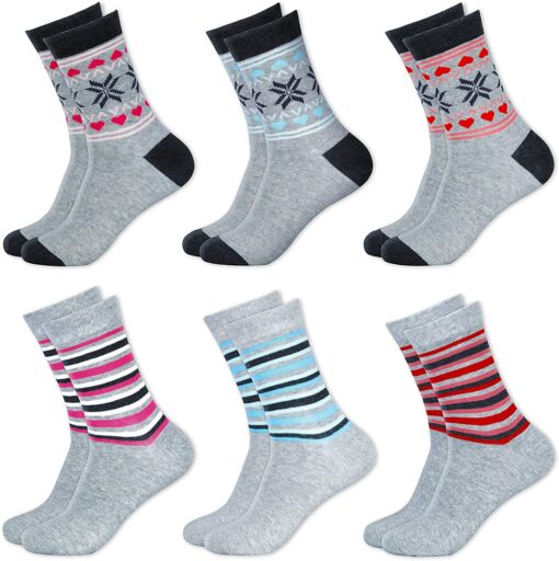 MC.TAM Chaussettes Colorées Garçon Basses Hautes Lot de 12 90% Coton – Image 68