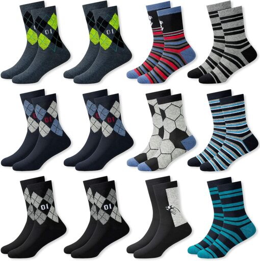 MC.TAM Chaussettes Colorées Garçon Basses Hautes Lot de 12 90% Coton – Image 48