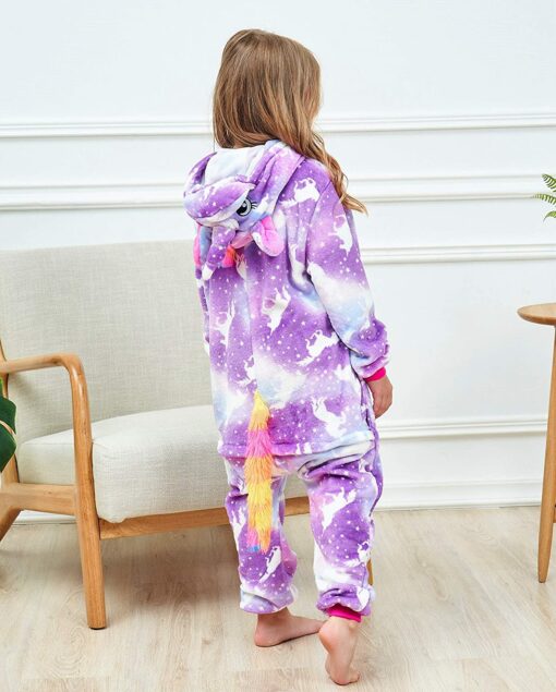 Filles Doux Licorne Grenouillères Pyjama Licorne Vêtements de Nuit pour Enfants – Image 13