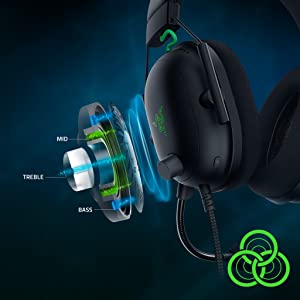 Razer Black Shark Gaming Headset Audio Esports