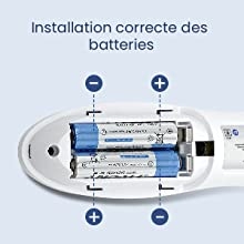 Thermomètre frontal médical pour mesurer la fièvre