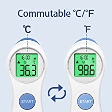 Thermomètre frontal médical pour mesurer la fièvre