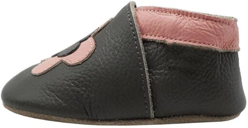 YIHAKIDS Bébé Filles Garçons Chaussures Cuir Souple Enfant Chaussons Cuir Doux Chaussures Premiers Pas – Image 25