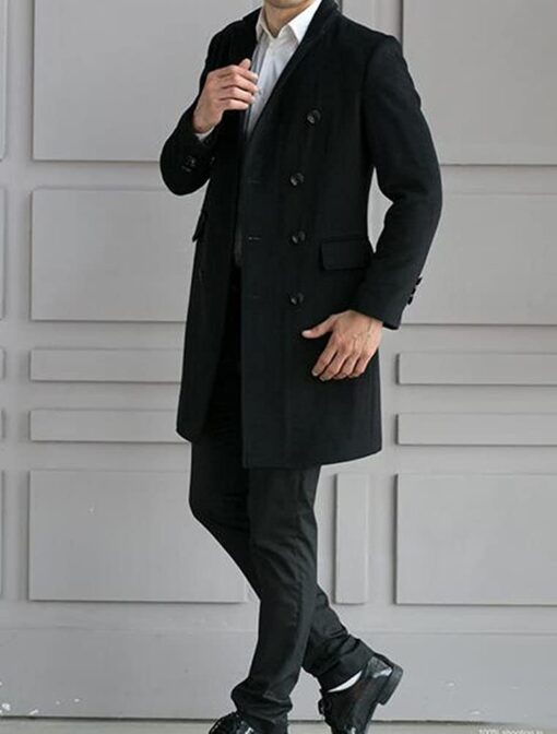 Vogstyle Homme Manteau Parka Laine Slim Classique Trench Mi-Longue Décontractée Duffle-Coats – Image 9