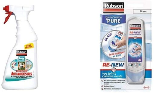 Rubson Vaporisateur Anti-Moisissures, Spray nettoyant puissant qui élimine la moisissure en 10 minutes. 500 ml & STARWAX Brosse – Image 14