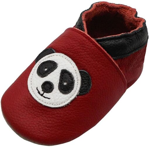 YIHAKIDS Bébé Filles Garçons Chaussures Cuir Souple Enfant Chaussons Cuir Doux Chaussures Premiers Pas – Image 52