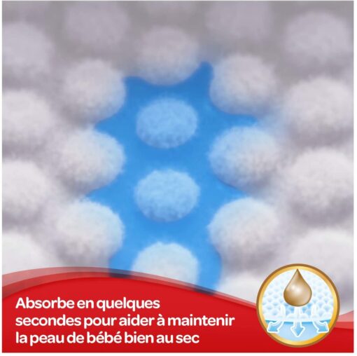 Huggies, Couches bébé Taille 1 (2-5 kg), Nouveau-nés, Unisexe, Avec indicateur d’humidité, Pack 1 mois de consommation, – Image 11