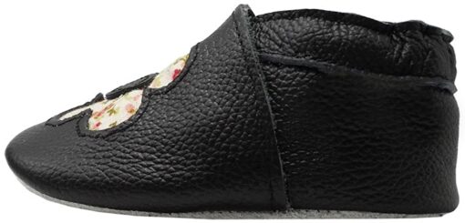 YIHAKIDS Bébé Filles Garçons Chaussures Cuir Souple Enfant Chaussons Cuir Doux Chaussures Premiers Pas – Image 75