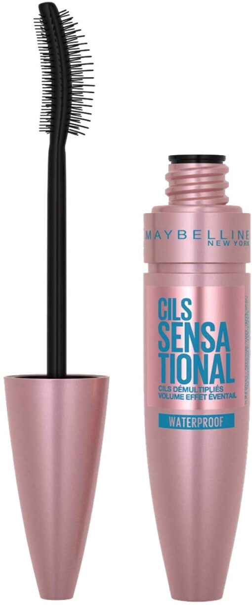 Maybelline New York - Mascara Volume Waterproof - Cils Sensational - Noir - 9,4 ml