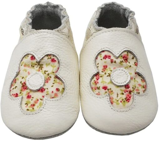 YIHAKIDS Bébé Filles Garçons Chaussures Cuir Souple Enfant Chaussons Cuir Doux Chaussures Premiers Pas – Image 99