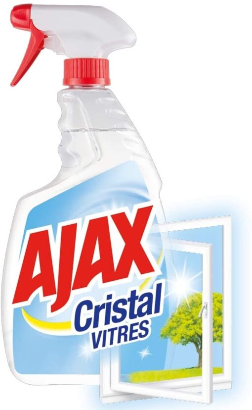 AJAX - Produit Nettoyant Vitres Ajax Cristal Spray - Pour des Vitres 100 % Sans Traces - Nouvelle Formule 98 % Biodégradable - – Image 6