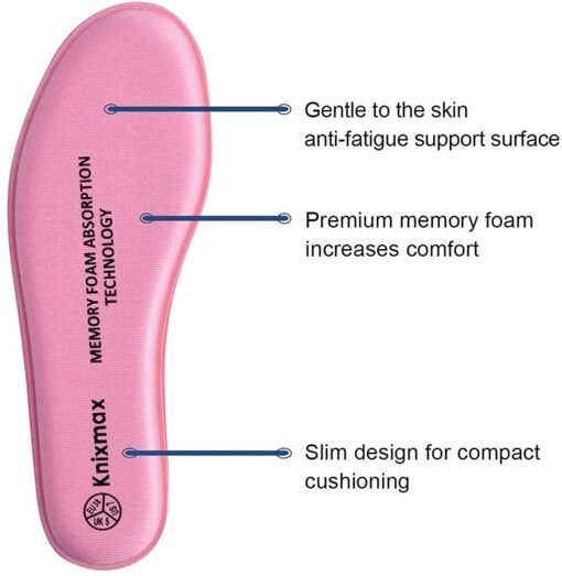 Knixmax Semelles Mémoire de Forme Confort, Semelles de Chaussures Femme et Homme - Superbes Absorption des Chocs et un Amorti – Image 50