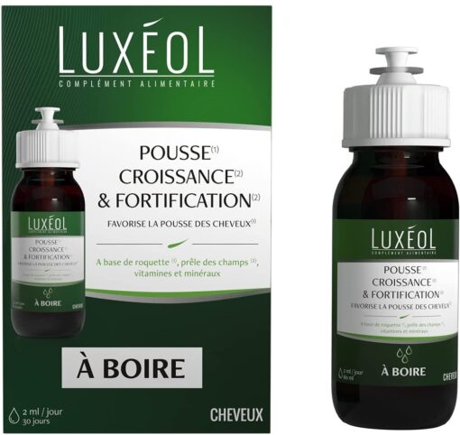 Luxéol Pousse Croissance & Fortification 1 Mois, Favorise la Pousse des Cheveux, Complément Alimentaire, 30 Gélules – Image 9