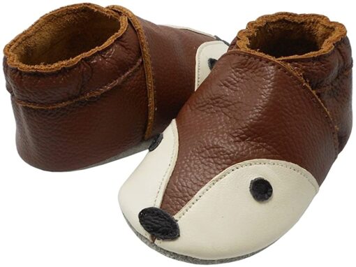 YIHAKIDS Bébé Filles Garçons Chaussures Cuir Souple Enfant Chaussons Cuir Doux Chaussures Premiers Pas – Image 10