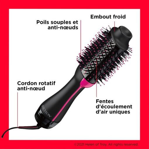 Sèche-Cheveux Volumisant Revlon Salon One-Step, Technologie IONIQUE et CÉRAMIQUE, BROSSE OVAL, Cheveux Longs et Mi-Longs, – Image 5