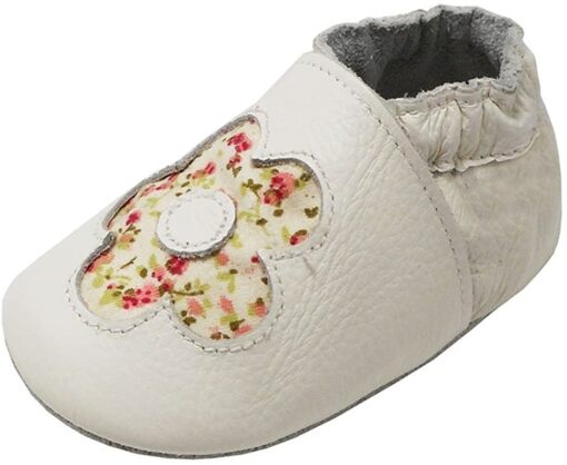 YIHAKIDS Bébé Filles Garçons Chaussures Cuir Souple Enfant Chaussons Cuir Doux Chaussures Premiers Pas – Image 97