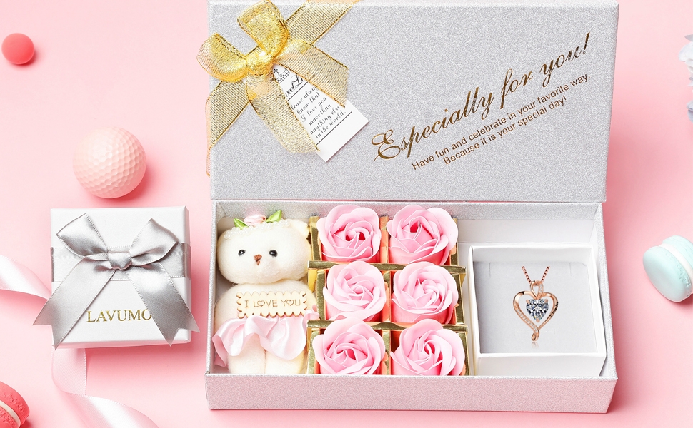 rose bear gift box