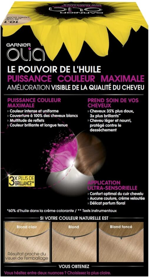 Garnier Olia Coloration Permanente sans Ammoniaque 1.10 Noir Saphir – Image 26