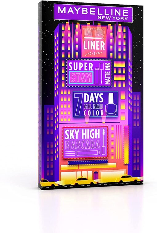 Maybelline New York - Coffret Cadeau Femme Saint-Valentin Building : Mascara Sky High, Tattoo Liner, Superstay Matte Ink, Vernis – Image 7