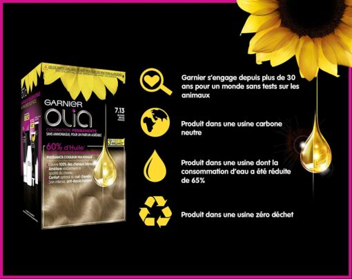 Garnier Olia Coloration Permanente sans Ammoniaque 1.10 Noir Saphir – Image 129