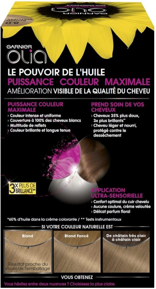 Garnier Olia Coloration Permanente sans Ammoniaque 1.10 Noir Saphir – Image 82