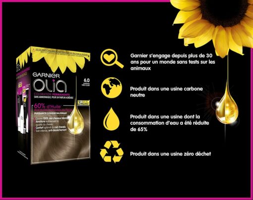 Garnier Olia Coloration Permanente sans Ammoniaque 1.10 Noir Saphir – Image 89