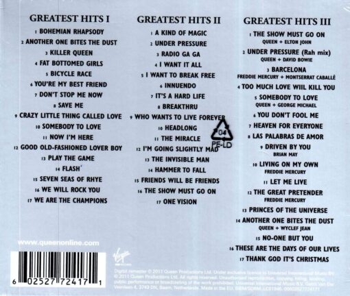 Queen Greatest Hits I, II & III - Platinum Collection – Image 2