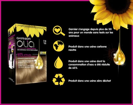 Garnier Olia Coloration Permanente sans Ammoniaque 1.10 Noir Saphir – Image 24