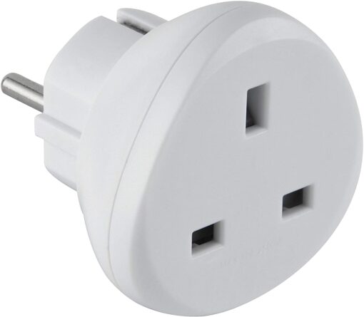 Electraline 70060 Adaptateur de voyage Australie/Chine vers France/Europe, blanc