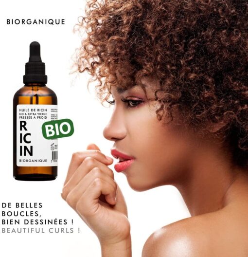 Huile de Ricin 100% Bio, Pure et Naturelle - 50 ml - Soin pour Cheveux, Cils, Ongles, Peau. – Image 6