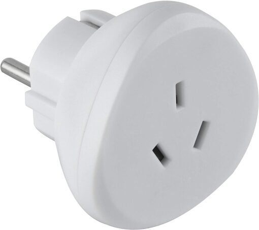 Electraline 70060 Adaptateur de voyage Australie/Chine vers France/Europe, blanc – Image 7