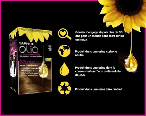 Garnier Olia Coloration Permanente sans Ammoniaque 1.10 Noir Saphir – Image 37