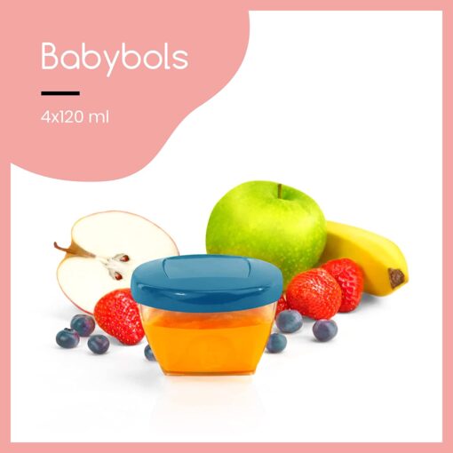 Babymoov Babybol Lot de 4 Pots de Conservation Hermétiques pour Bébé 120 ml – Image 9