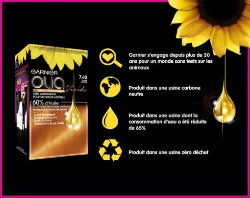 Garnier Olia Coloration Permanente sans Ammoniaque 1.10 Noir Saphir – Image 14