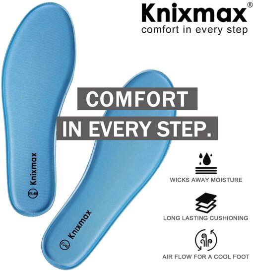 Knixmax Semelles Mémoire de Forme Confort, Semelles de Chaussures Femme et Homme - Superbes Absorption des Chocs et un Amorti – Image 84