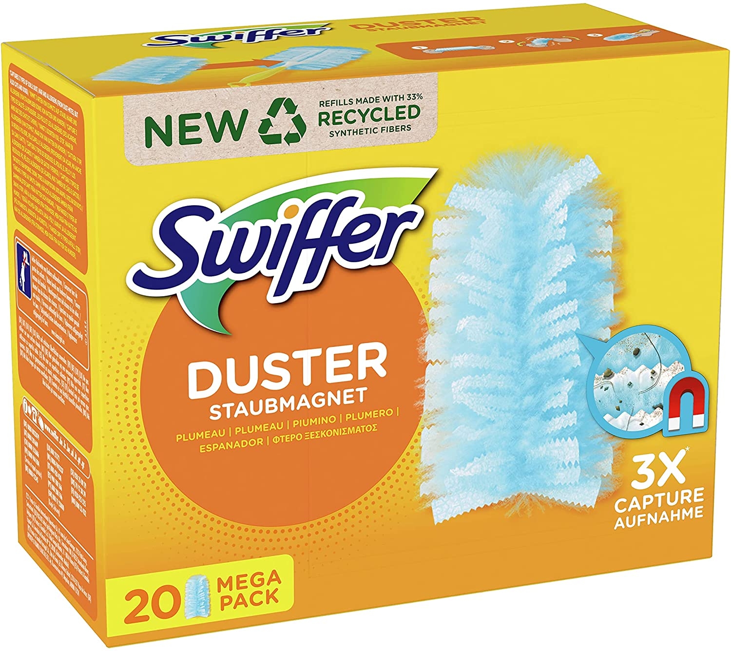 Swiffer Duster Recharges, 10 Recharges Plumeau, Recharges Dépoussiérante, Parfum Febreze, Plumeau Attrape-Poussière – Image 37