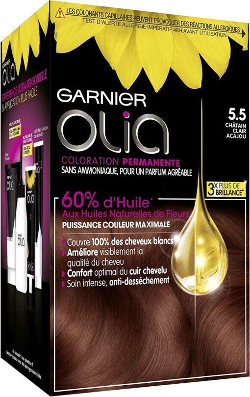 Garnier Olia Coloration Permanente sans Ammoniaque 1.10 Noir Saphir – Image 92