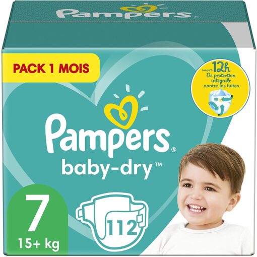 Pampers Couches Baby-Dry Taille 3 (6-10kg) Jusqu'à 12h Bien Au Sec et avec Double-Barrière Anti-Fuites, 198 Couches (Pack 1 – Image 14