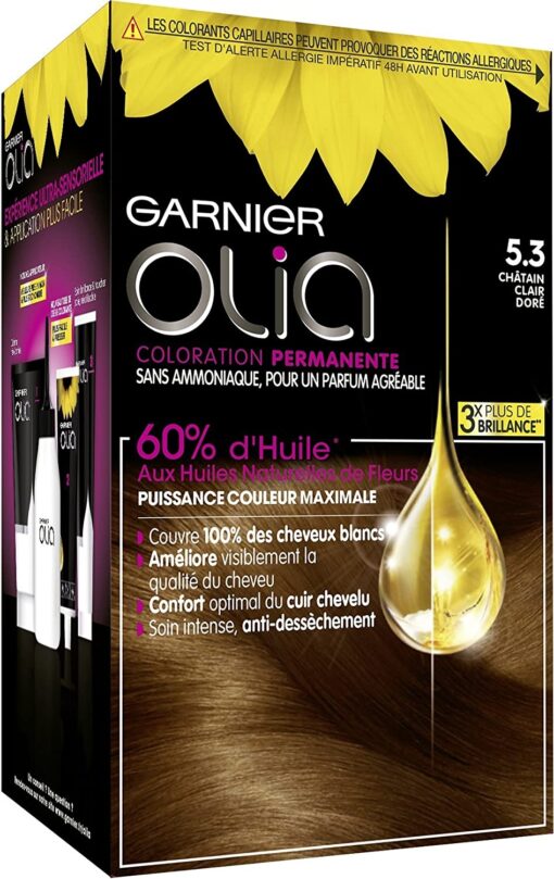 Garnier Olia Coloration Permanente sans Ammoniaque 1.10 Noir Saphir – Image 35