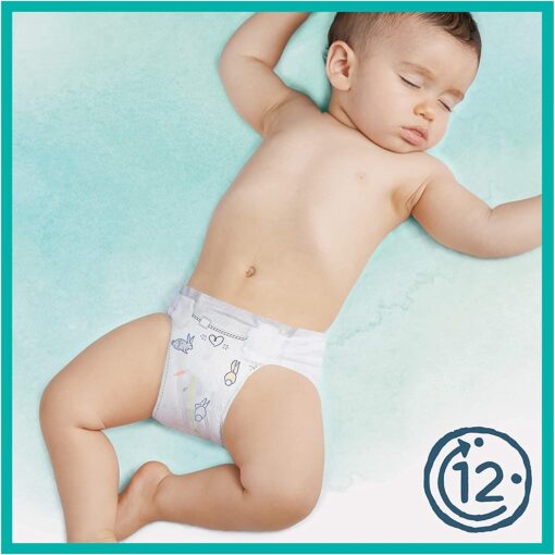 Pampers Couches Harmonie Taille 1 (2-5kg) 0% de compromis, 100% d'absorption, Ingrédients d'origine végétale, – Image 4