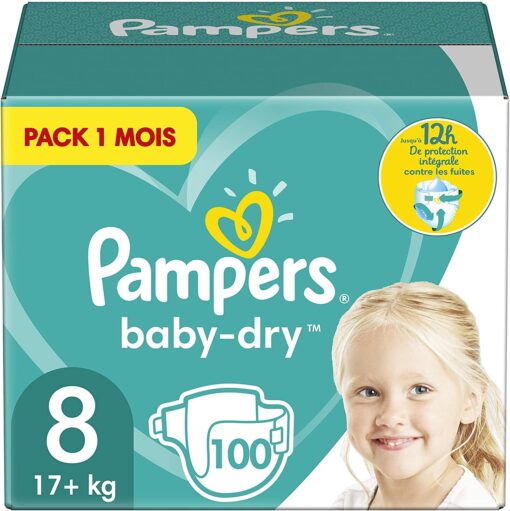 Pampers Couches Baby-Dry Taille 3 (6-10kg) Jusqu'à 12h Bien Au Sec et avec Double-Barrière Anti-Fuites, 198 Couches (Pack 1 – Image 13